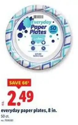 Lidl Everyday paper plates offer