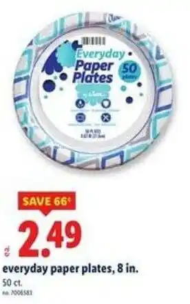 Everyday paper plates