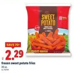 Lidl Frozen sweet potato fries offer