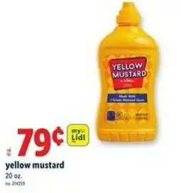 Lidl Yellow mustard offer
