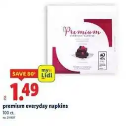 Lidl Premium everyday napkins offer