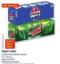 Lidl Pepsi sodas offer