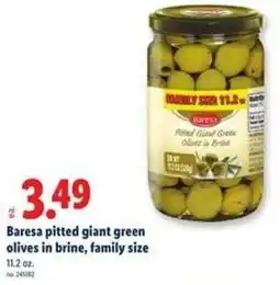 Lidl Baresa pitted giant green olives in brine offer