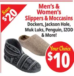 Ocean State Job Lot Men's & Women's Slippers & Moccasins offer