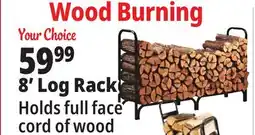 Ocean State Job Lot Outdoor Firewood Log Rack 8' offer