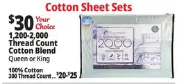 Ocean State Job Lot Cotton Sheet Sets offer