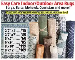 Ocean State Job Lot Easy Care Indoor/Outdoor Area Rugs offer
