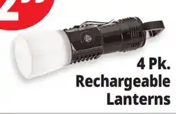 Ocean State Job Lot 4 Pk. Rechargeable Lanterns offer