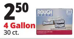 Ocean State Job Lot Rough Stuff 4 Gal Small Trash Bags 30 Count offer