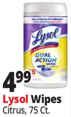 Ocean State Job Lot Lysol Wipes Citrus offer