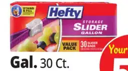 Ocean State Job Lot Hefty Storage Gallon Slider Bags 30 Count offer