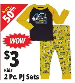 Ocean State Job Lot Kids' 2 Pc. PJ Sets offer