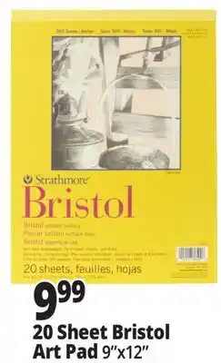 Ocean State Job Lot Strathmore 300 Series 9 x 12 Bristol Smooth Art Pad 20 Sheets offer