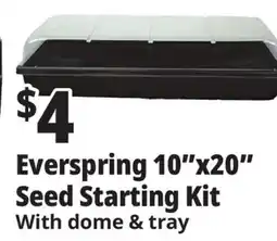 Ocean State Job Lot Everspring 10x20 Seed Starting Kit offer