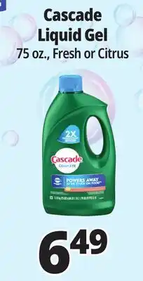 Ocean State Job Lot Cascade Complete Citrus Dishwasher Detergent with Dawn 75 oz offer