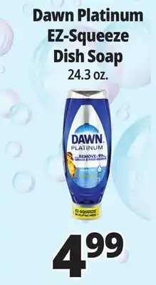 Ocean State Job Lot Dawn Platinum EZ-Squeeze Liquid Dish Detergent 24.3 oz offer