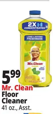 Ocean State Job Lot Mr. Clean Floor Cleaner offer