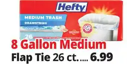 Ocean State Job Lot Hefty Medium Trash Ocean Water 8 Gallon Trash Bags 26 Count offer
