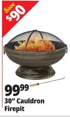 Ocean State Job Lot 30 Cauldron Firepit offer