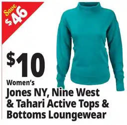 Ocean State Job Lot Women's Jones NY Ninewest & Tahari Active Loungewear Tops offer