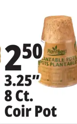 Ocean State Job Lot PlantBest Plantable 3.25 Coconut Coir Pots 8 Count offer