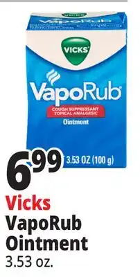 Ocean State Job Lot Vicks VapoRub Cough Suppressant Topical Analgesic Ointment 3.53 oz offer