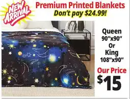 Ocean State Job Lot Premium Printed Blankets offer