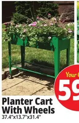 Ocean State Job Lot Planter Cart With Wheels offer