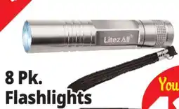 Ocean State Job Lot 8 Pk. Flashlights offer