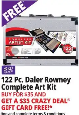 Ocean State Job Lot 122 Pc. Daler Rowney Complete Art Kit offer