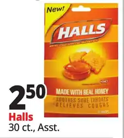 Ocean State Job Lot Halls 30 ct., Asst offer