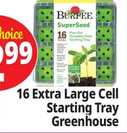 Ocean State Job Lot Burpee SuperSeed Pop-Out Reusable Seed Starting Tray 16XL-Cell offer