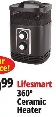 Ocean State Job Lot Lifesmart 360º Ceramic Heater offer
