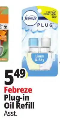 Ocean State Job Lot Febreze Plug-in Oil Refill offer