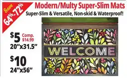 Ocean State Job Lot Modern/Milky Super-Slim Mats offer