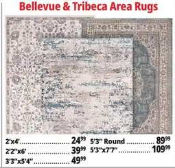 Ocean State Job Lot Bellevue & Tribeca Area Rugs offer
