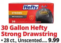 Ocean State Job Lot Hefty Strong Lawn & Leaf 39 Gallon Trash Bags 18 Count offer