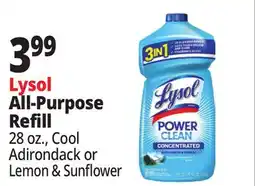 Ocean State Job Lot Lysol All-Purpose Refill offer