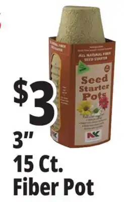 Ocean State Job Lot NK Lawn & Garden All Natural Fiber 3 Round Seed Starter Pots 15 Pots offer