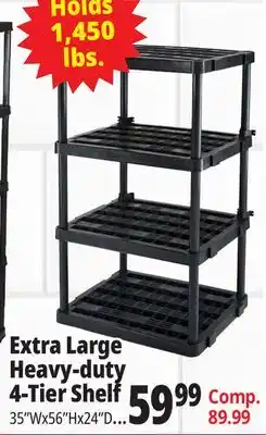 Ocean State Job Lot Extra Large Heavy Duty 4 Shelf offer