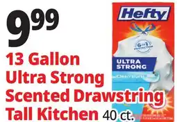 Ocean State Job Lot Hefty Ultra Strong Citrus Twist 13 Gallon Trash Bags 40 Count offer