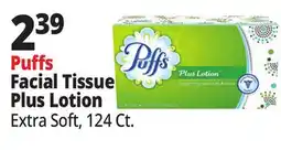 Ocean State Job Lot PUFFS Plus Lotion Face Tissues 124 Count offer