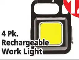 Ocean State Job Lot 4 Pk. Rechargeable Work Light offer