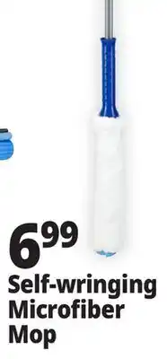 Ocean State Job Lot Gleam Self-Wringing Microfiber Mop offer