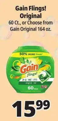 Ocean State Job Lot Gain + Aroma Boost Original Laundry Detergent 154 oz offer