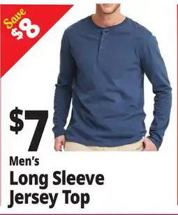 Ocean State Job Lot Men's Long Sleeve Jersey Top offer
