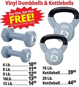 Ocean State Job Lot Vinyl Dumbbells & Kettlebells offer
