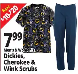 Ocean State Job Lot Men's & Women's Dickies, Cherokee & Wink Scrubs offer