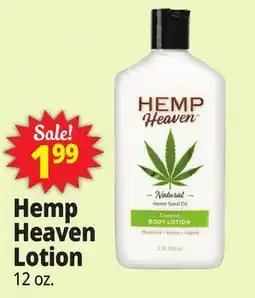 Ocean State Job Lot Hemp Heaven Lotion offer