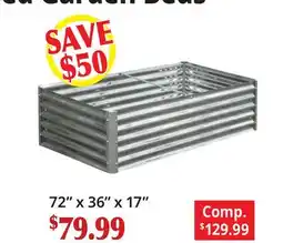 Ocean State Job Lot Arrow Galvanized Metal Raised Garden Beds offer